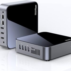 DreamQuest Mini Desktop Computer Windows 11 Pro Preinstalled, Intel 12th N95 (up to 3.4GHz) Mini Pc with 16GB RAM 512GB M.2 SSD, USB3.2, BT4.2,WiFi 5,4k HDMI, Gigabit Port for Business Home Office