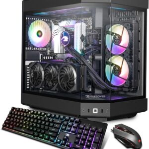 iBUYPOWER Y60 Black Gaming PC Computer Desktop Y60BI9N4702 (Intel Core i9 14900KF, RTX 4070 12GB, 32GB DDR5 5600 RGB (16x2), 2TB NVMe, WiFi Ready, Windows 11 Home)